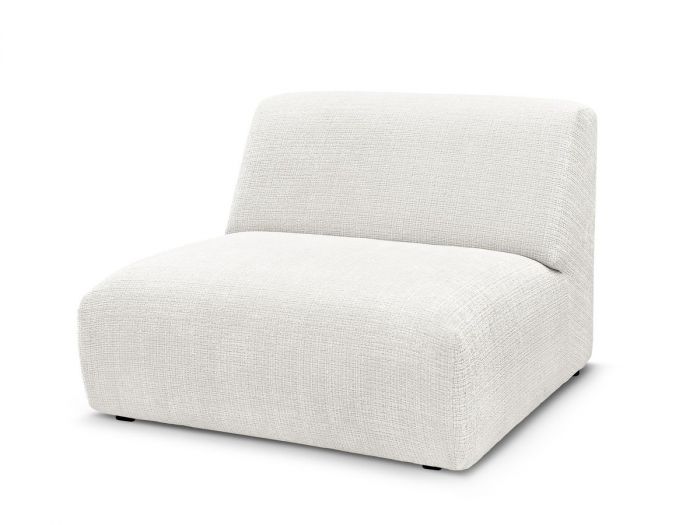 Chauffeuse 1 place pour canapé modulable SIRIUS tissu texturé