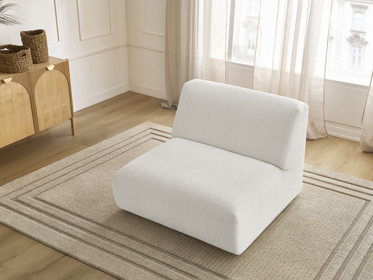 Chauffeuse 1 place pour canapé modulable SIRIUS tissu texturé