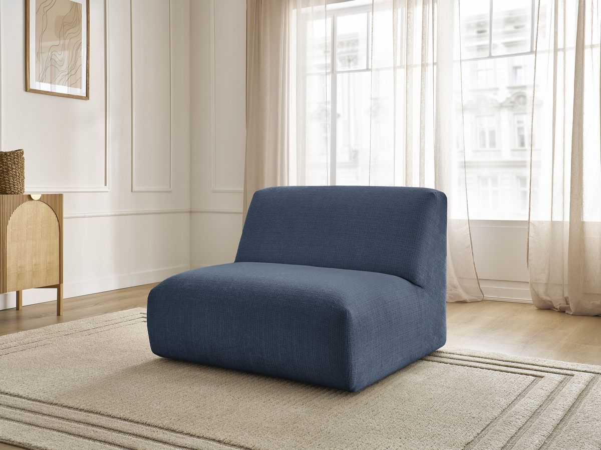 Chauffeuse 1 place pour canapé modulable SIRIUS tissu texturé