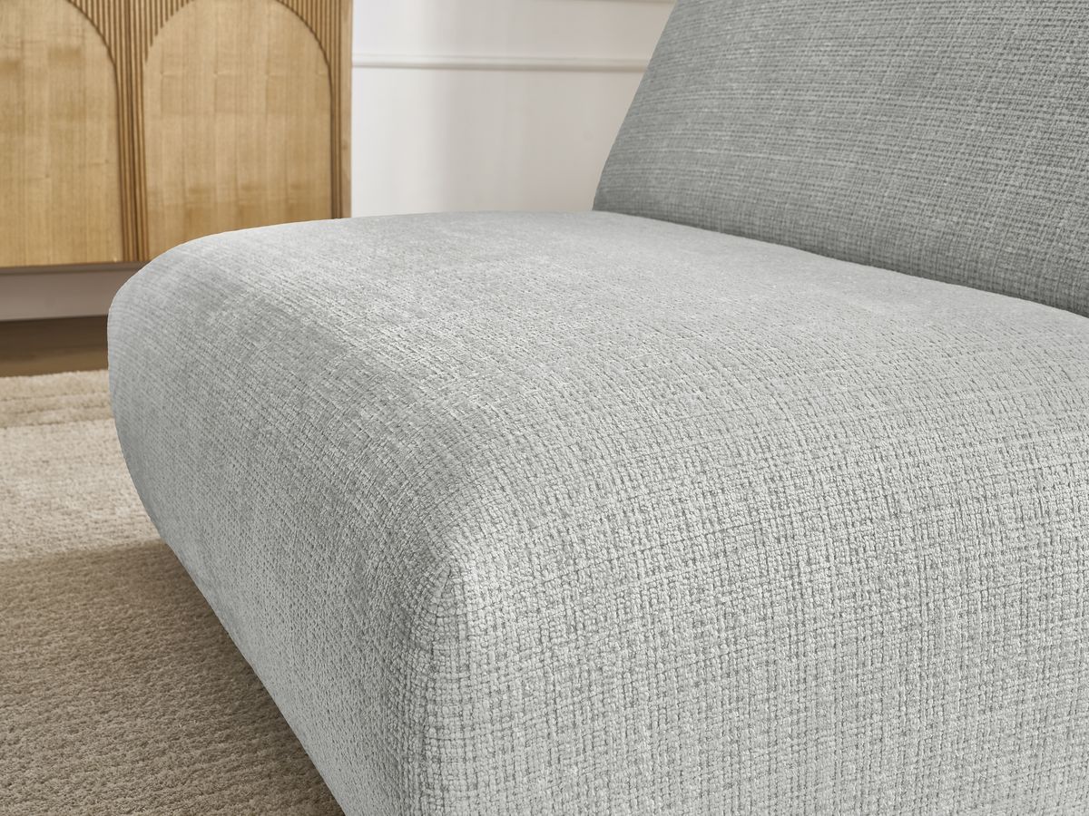 Chauffeuse 1 place pour canapé modulable SIRIUS tissu texturé