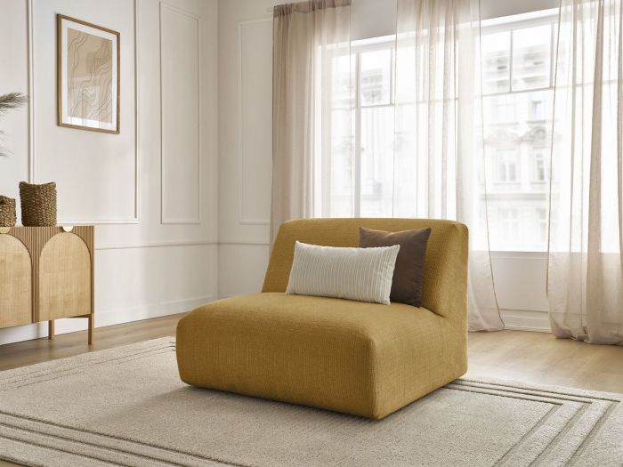 Chauffeuse 1 place pour canapé modulable SIRIUS tissu texturé