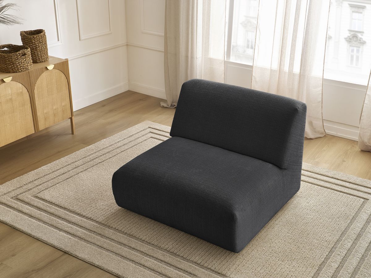 Chauffeuse 1 place pour canapé modulable SIRIUS tissu texturé