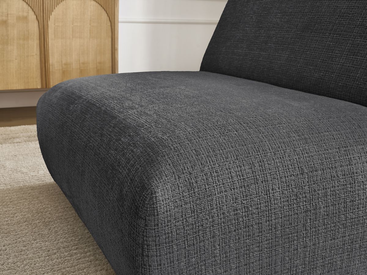 Chauffeuse 1 place pour canapé modulable SIRIUS tissu texturé
