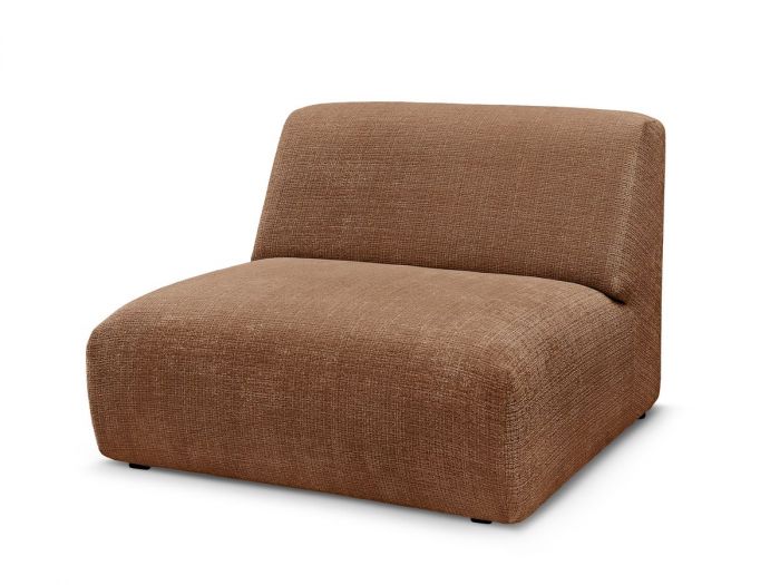 Chauffeuse 1 place pour canapé modulable SIRIUS tissu texturé