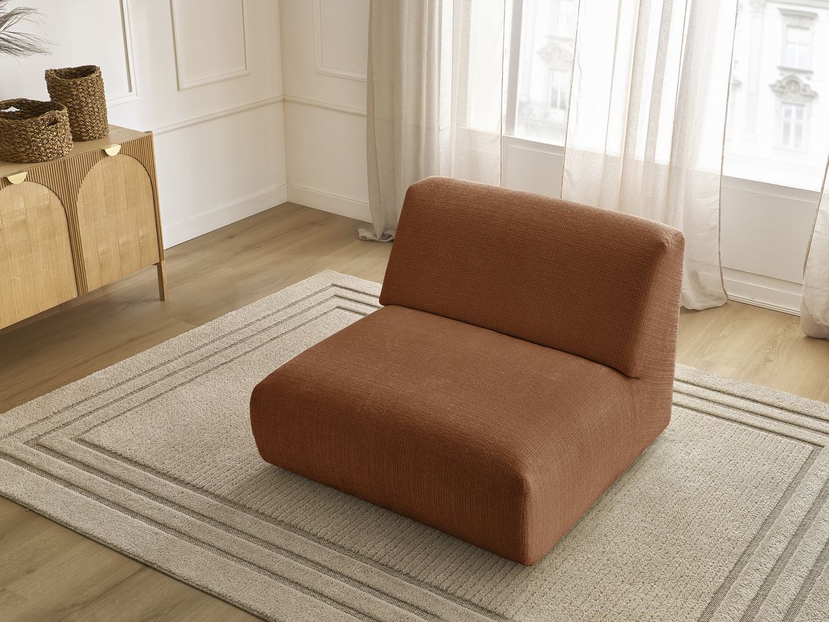 Chauffeuse 1 place pour canapé modulable SIRIUS tissu texturé
