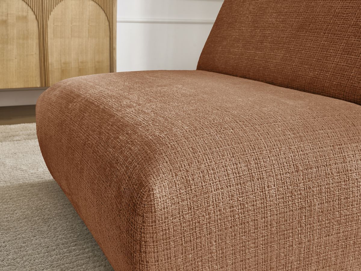 Chauffeuse 1 place pour canapé modulable SIRIUS tissu texturé