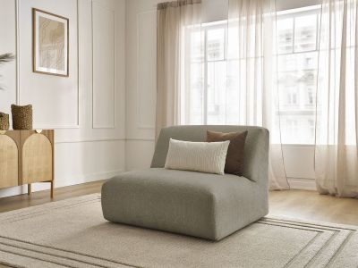 Chauffeuse 1 place pour canapé modulable SIRIUS tissu texturé