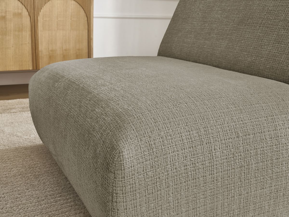 Chauffeuse 1 place pour canapé modulable SIRIUS tissu texturé