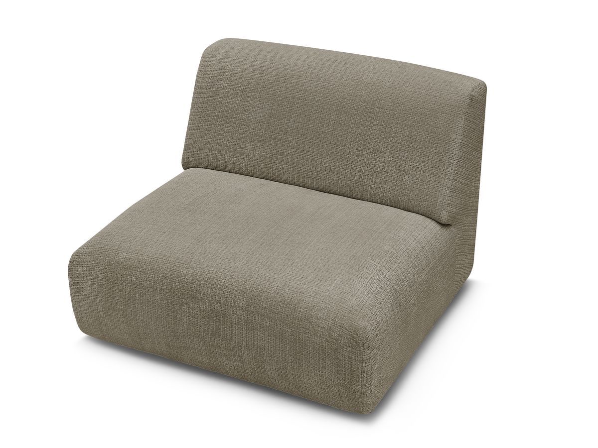 Chauffeuse 1 place pour canapé modulable SIRIUS tissu texturé
