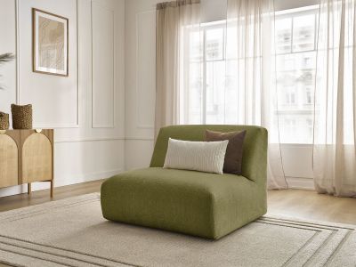 Chauffeuse 1 place pour canapé modulable SIRIUS tissu texturé