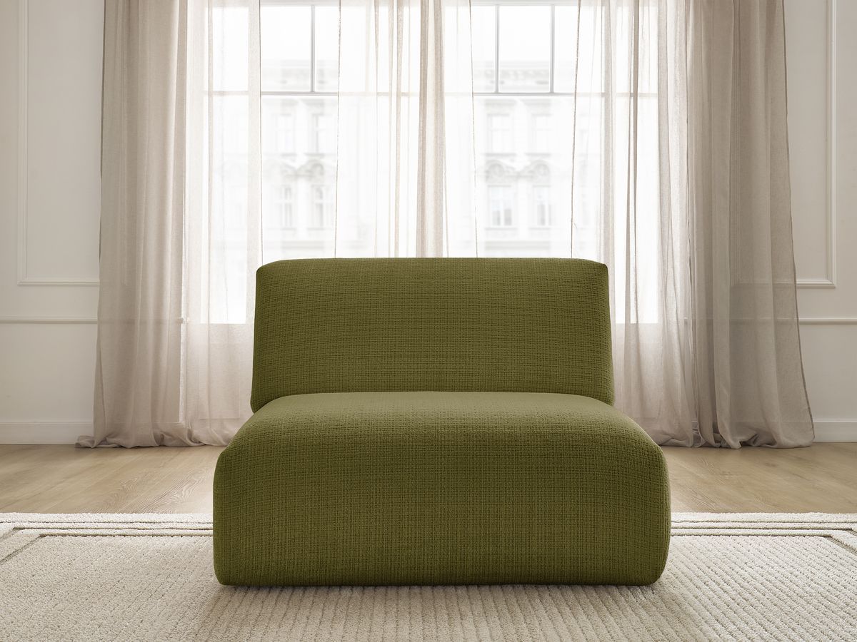 Chauffeuse 1 place pour canapé modulable SIRIUS texturé vert — vue 5