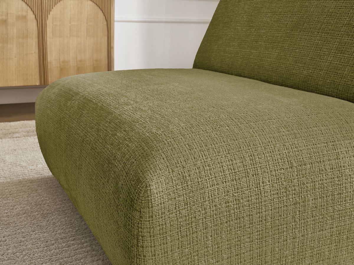 Chauffeuse 1 place pour canapé modulable SIRIUS tissu texturé