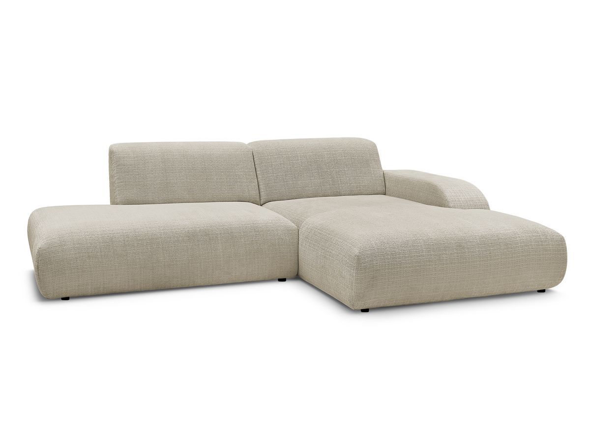 sirius vaste hoekbank structuurstof gekleurd beige