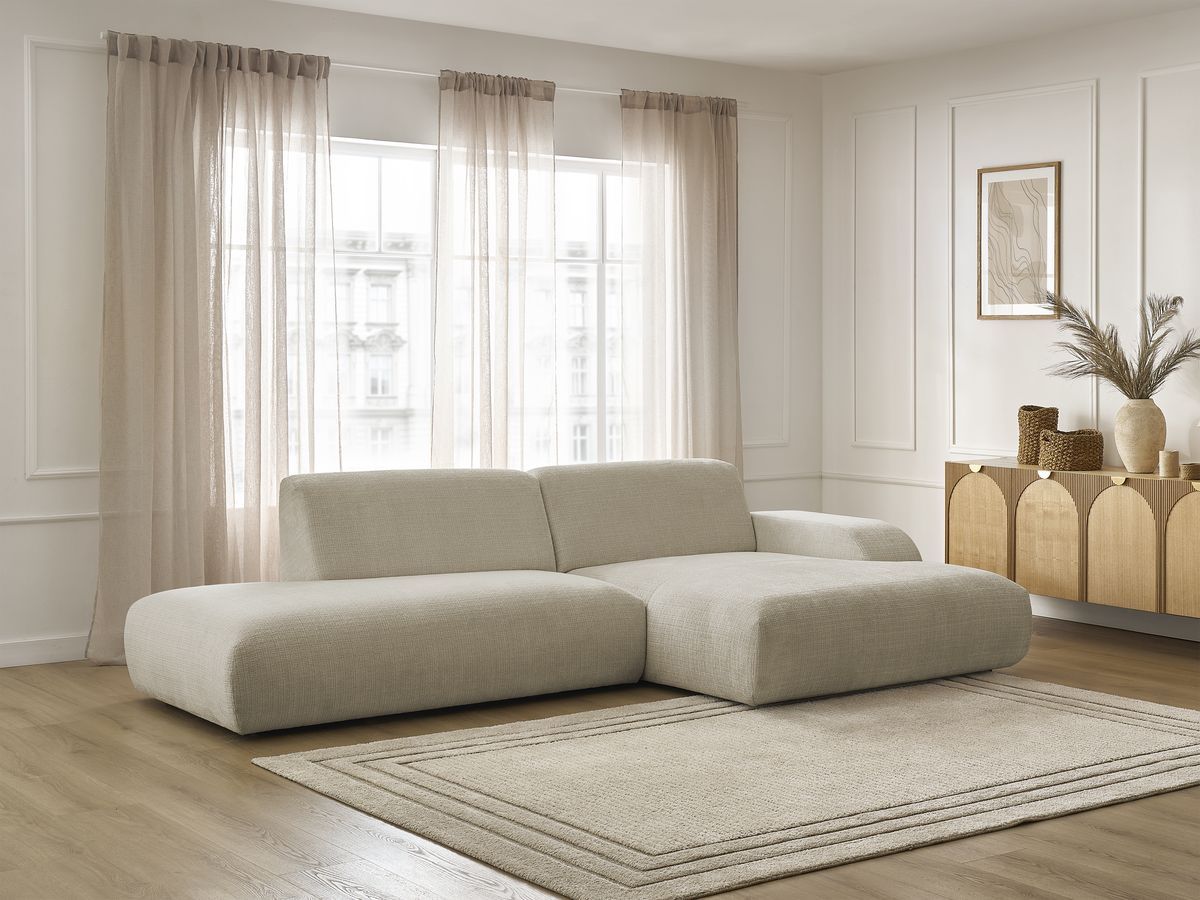 Canapé d'angle SIRIUS texturé beige — vue 6