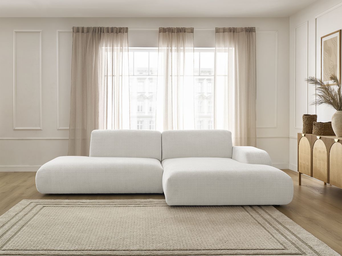 Canapé d'angle SIRIUS texturé blanc — vue 5