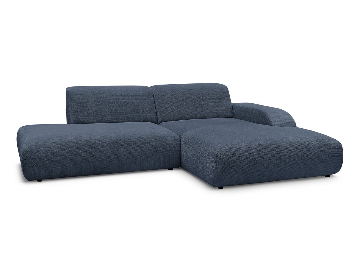sirius vaste hoekbank structuurstof gekleurd donkerblauw