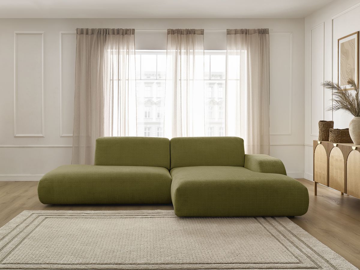 Canapé d'angle SIRIUS texturé vert — vue 5