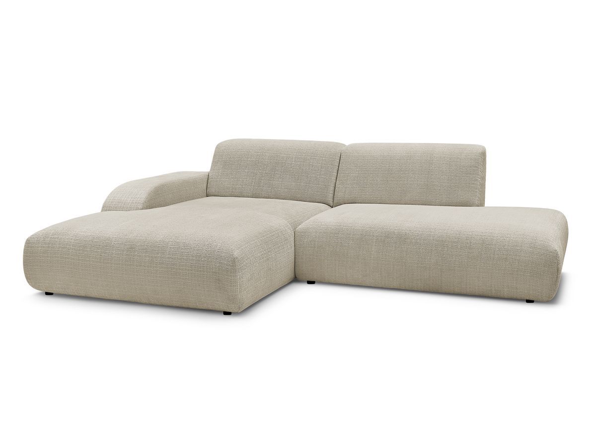 sirius vaste hoekbank structuurstof gekleurd beige