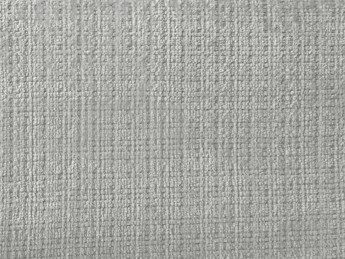 Canapé d'angle fixe modulable SIRIUS tissu texturé avec 1 chauffeuse et grand pouf