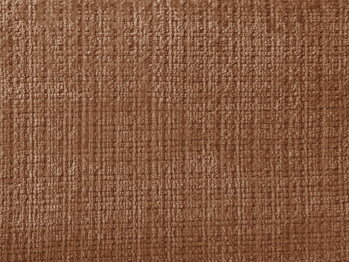 Canapé d'angle fixe modulable SIRIUS tissu texturé avec 1 chauffeuse et grand pouf