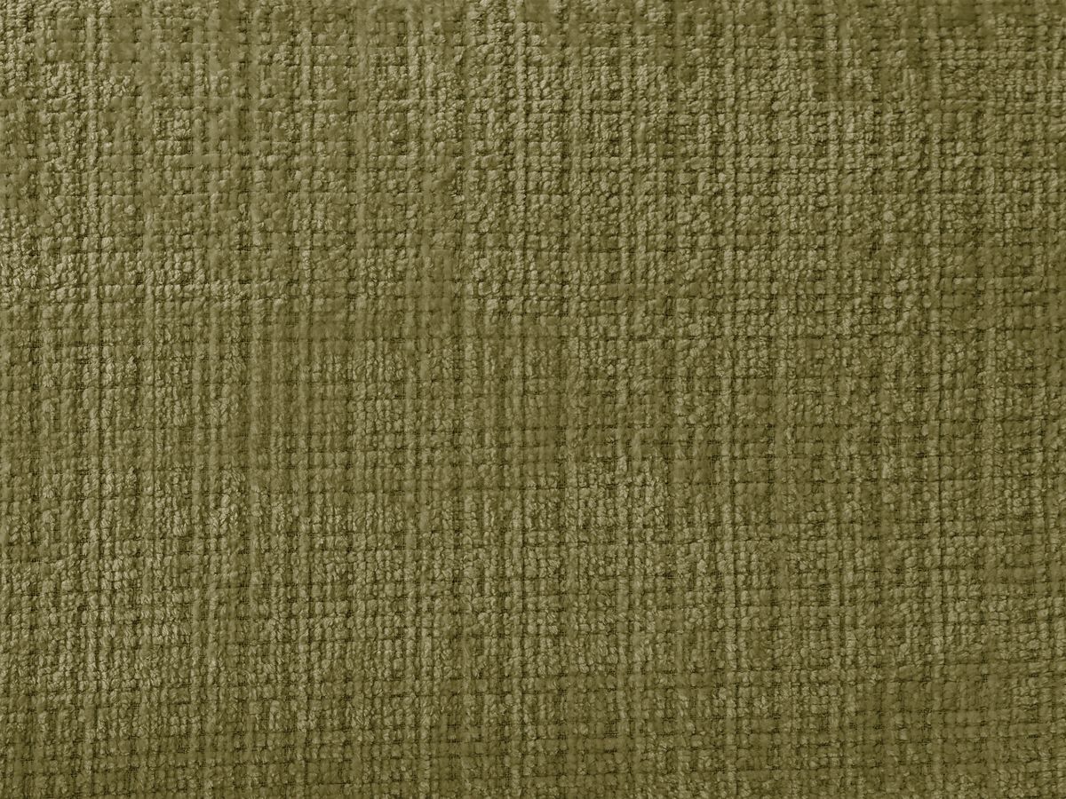 Canapé d'angle fixe modulable SIRIUS tissu texturé avec 1 chauffeuse et grand pouf