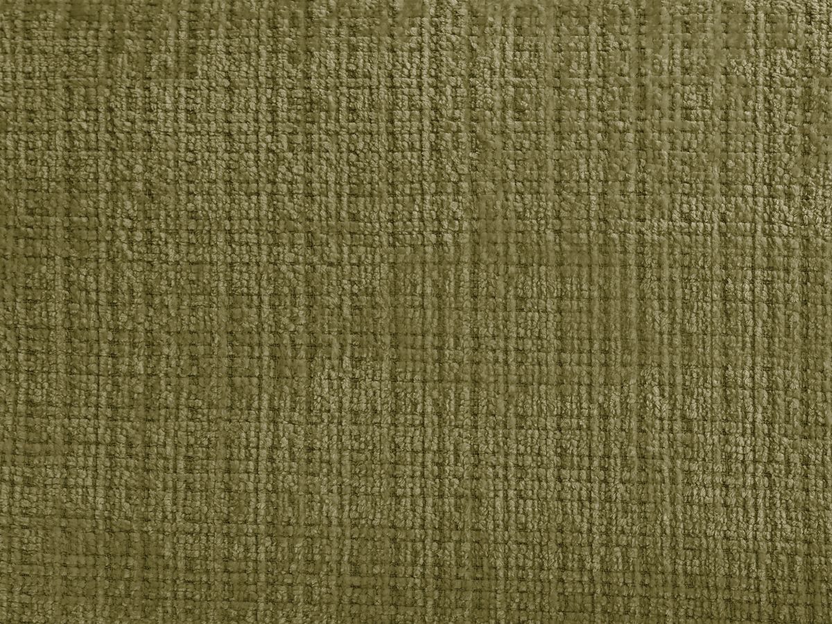 Canapé d'angle fixe modulable SIRIUS tissu texturé avec 1 chauffeuse et grand pouf