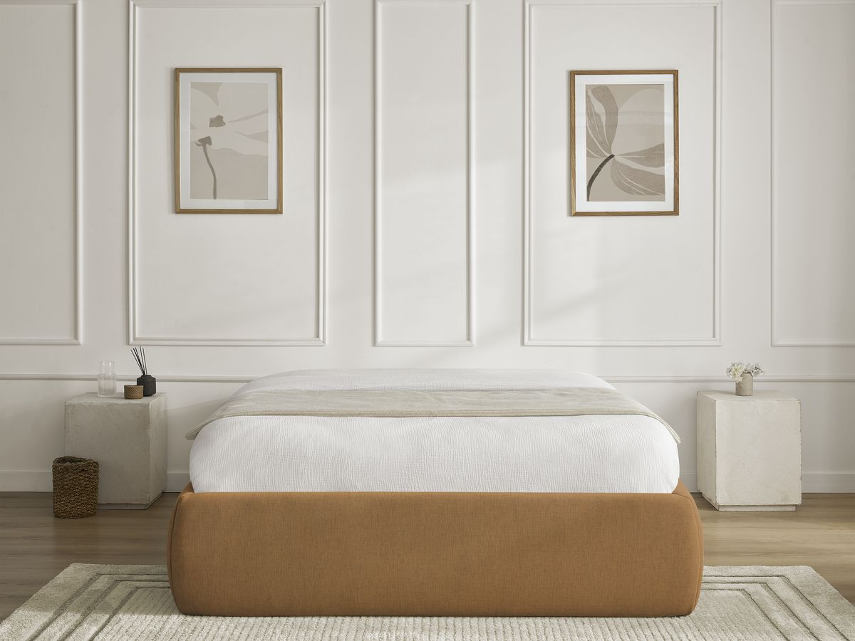 Sommier coffre INERA tissu lisse