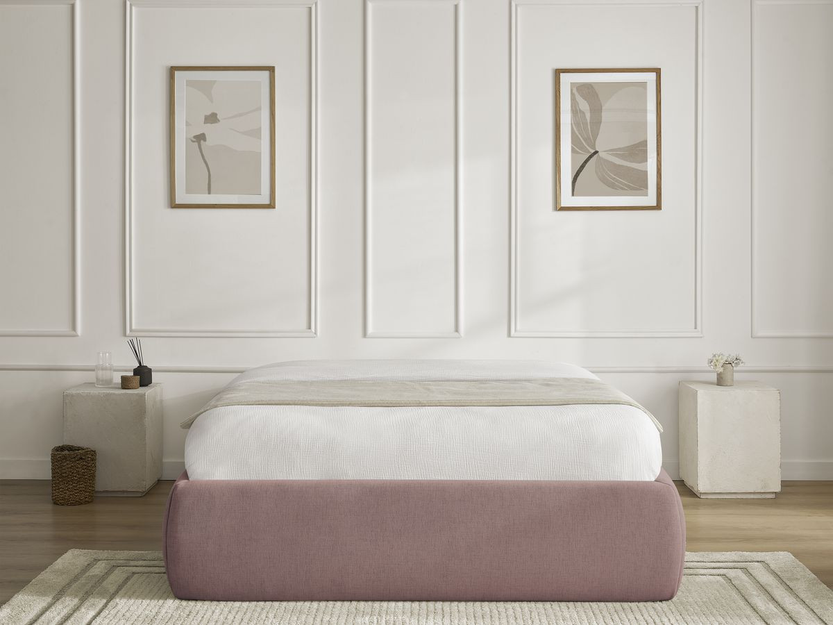 Sommier coffre INERA tissu lisse