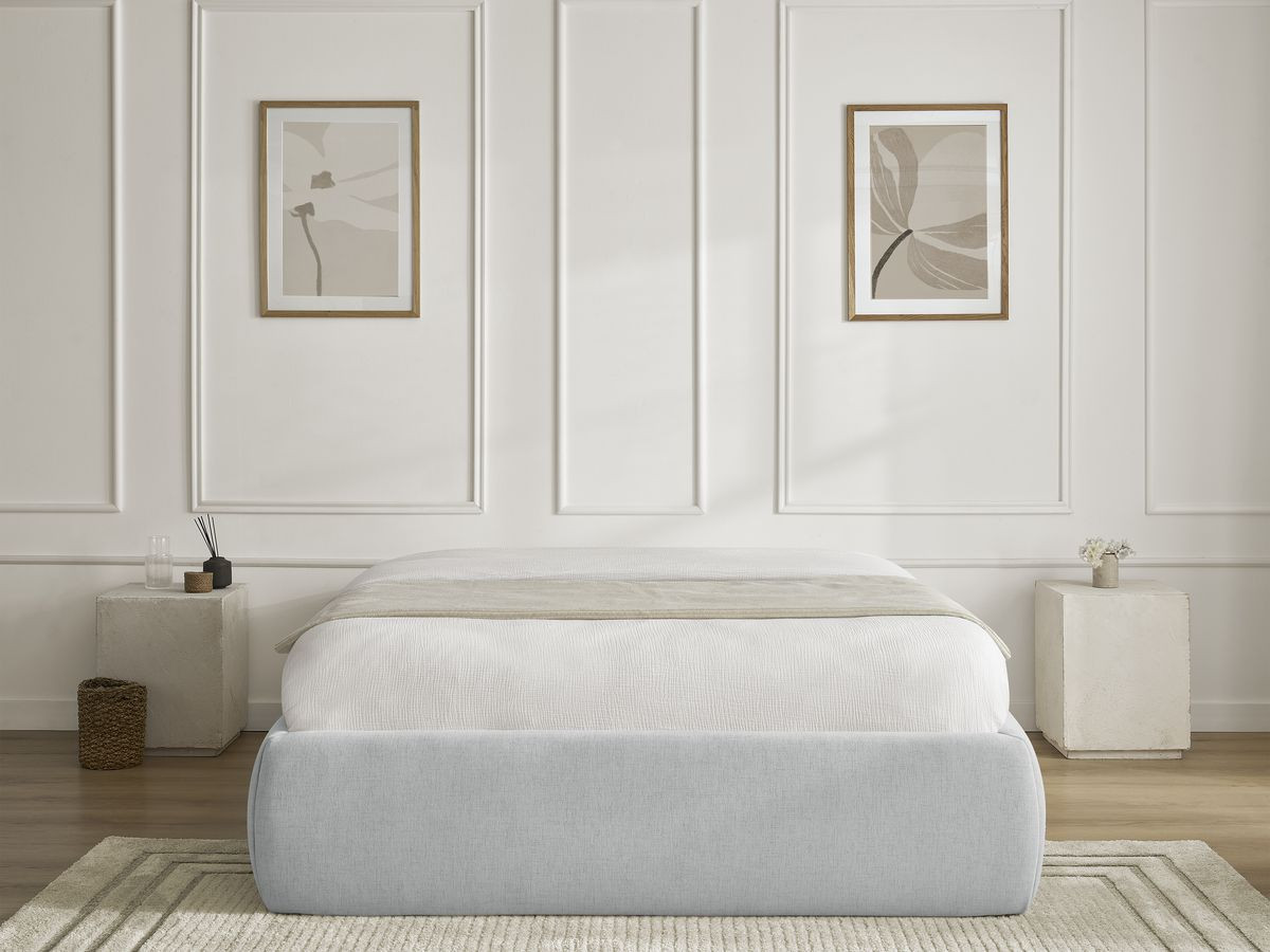 Sommier coffre INERA tissu lisse