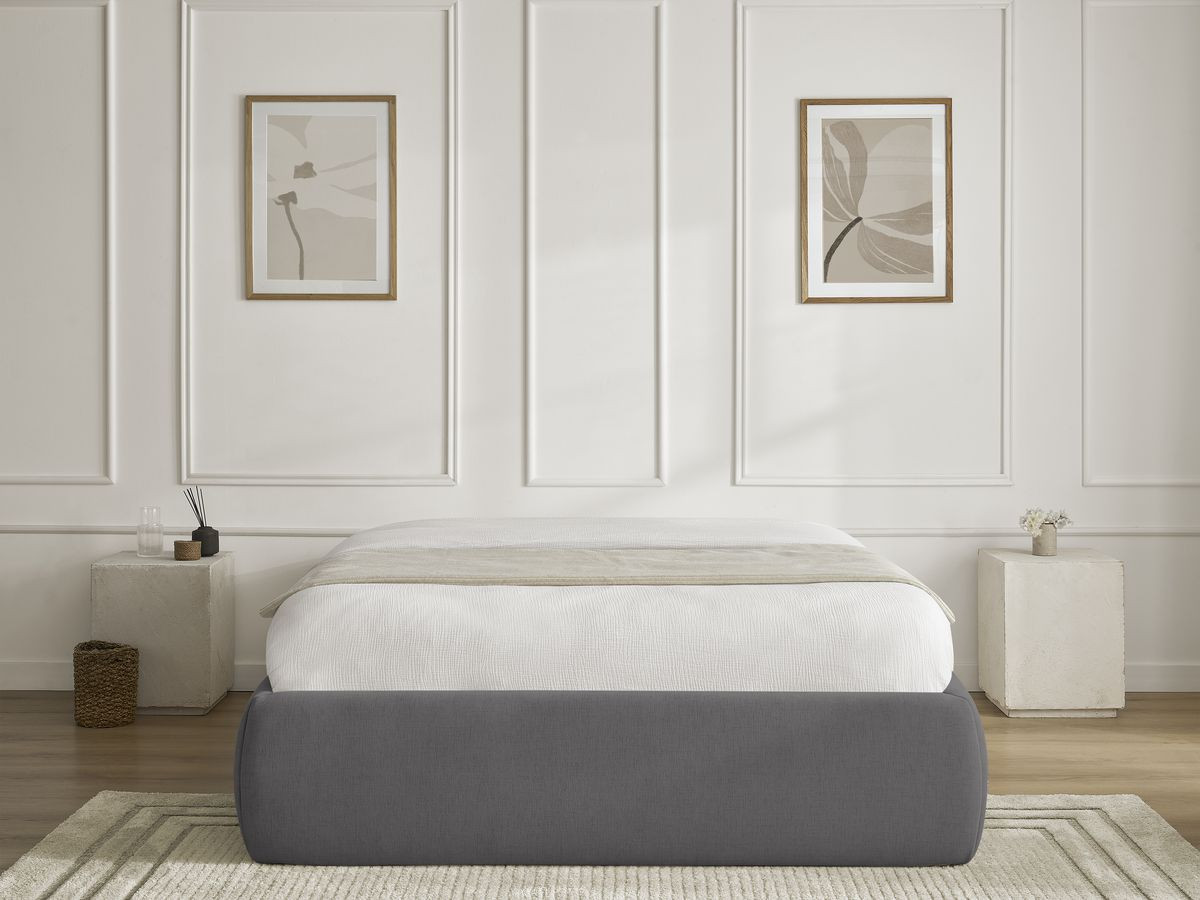 INERA gladde stoffen opbergboxspring