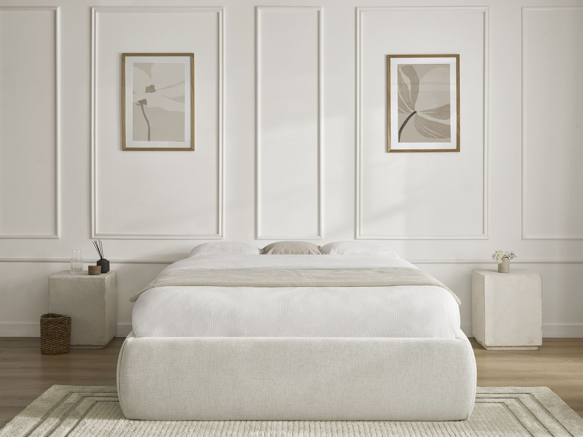 Sommier coffre INERA lisse beige — vue 5