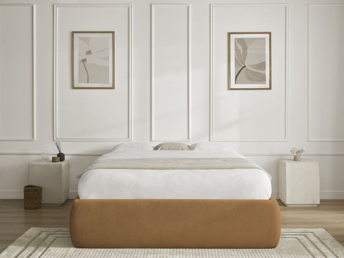 Sommier coffre INERA lisse jaune — vue 5