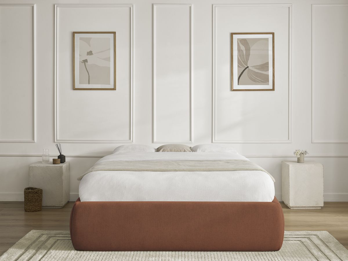 Sommier coffre INERA lisse orange — vue 5