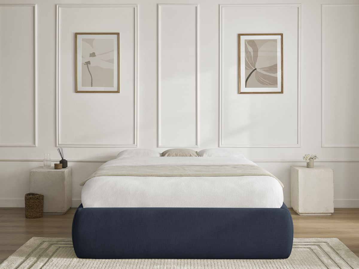 Sommier coffre INERA lisse bleu — vue 5