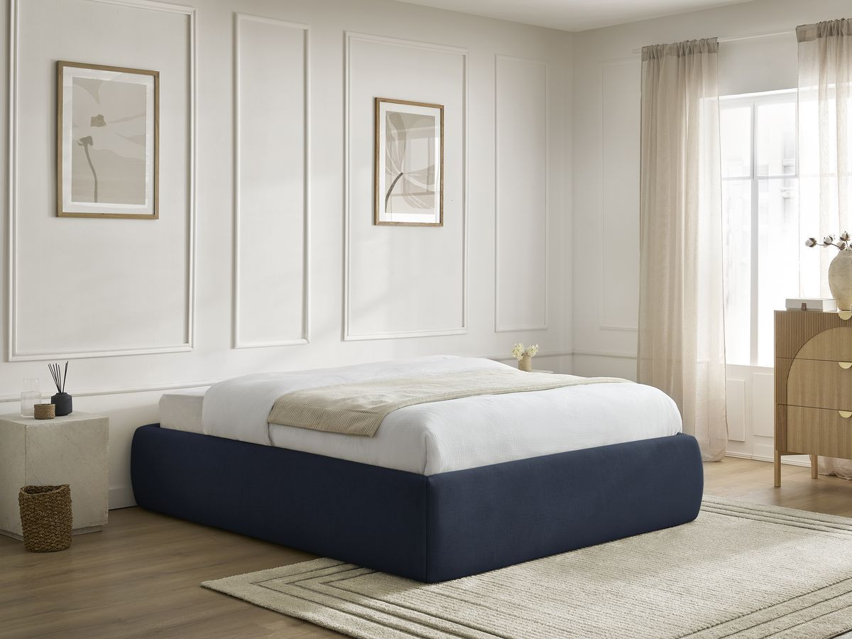 Sommier coffre INERA tissu lisse