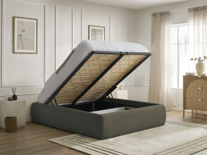 Sommier coffre INERA tissu lisse