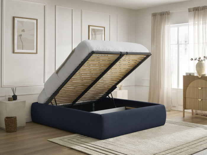 Sommier coffre INERA tissu lisse