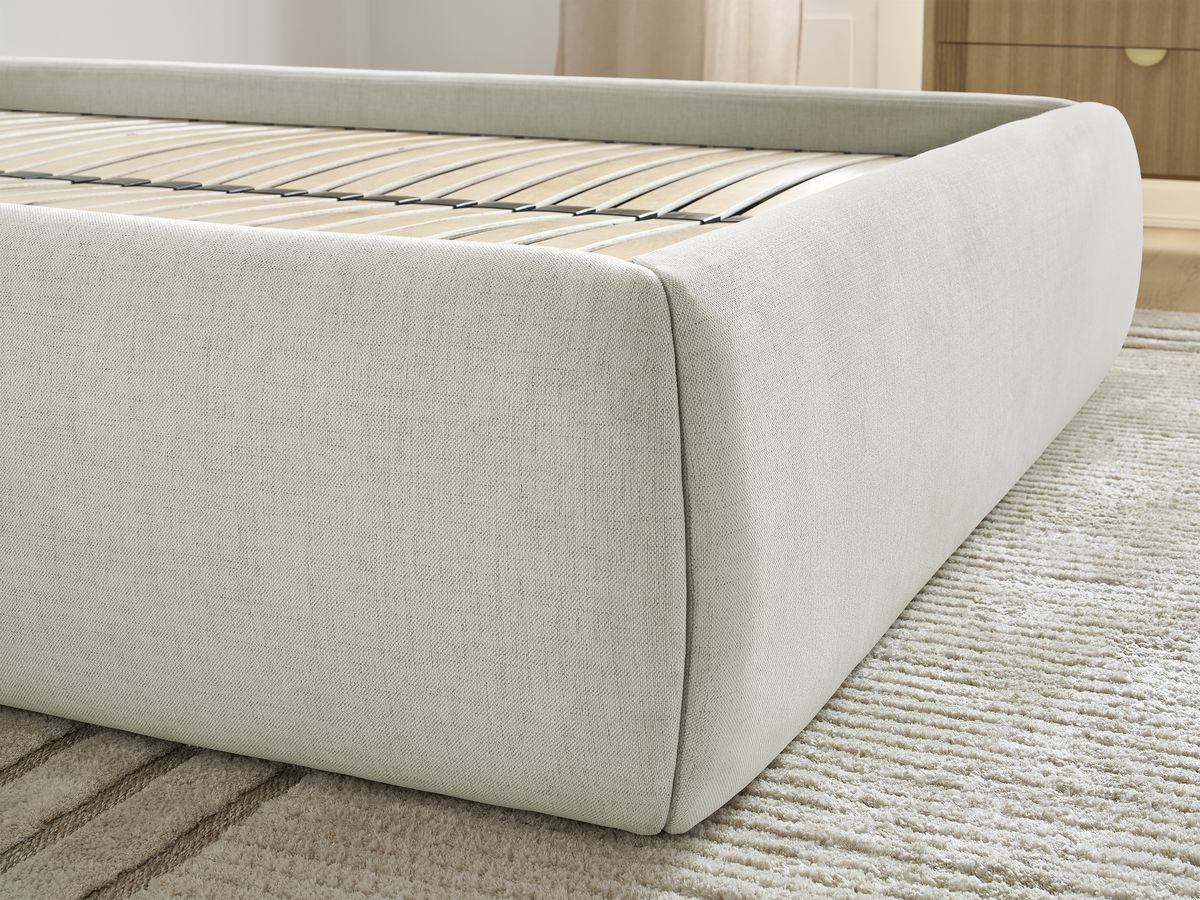 INERA gladde stoffen opbergboxspring