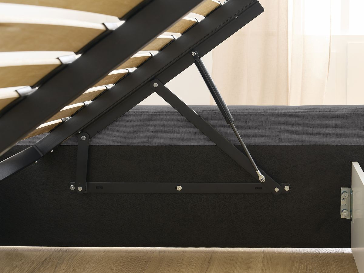 INERA gladde stoffen opbergboxspring