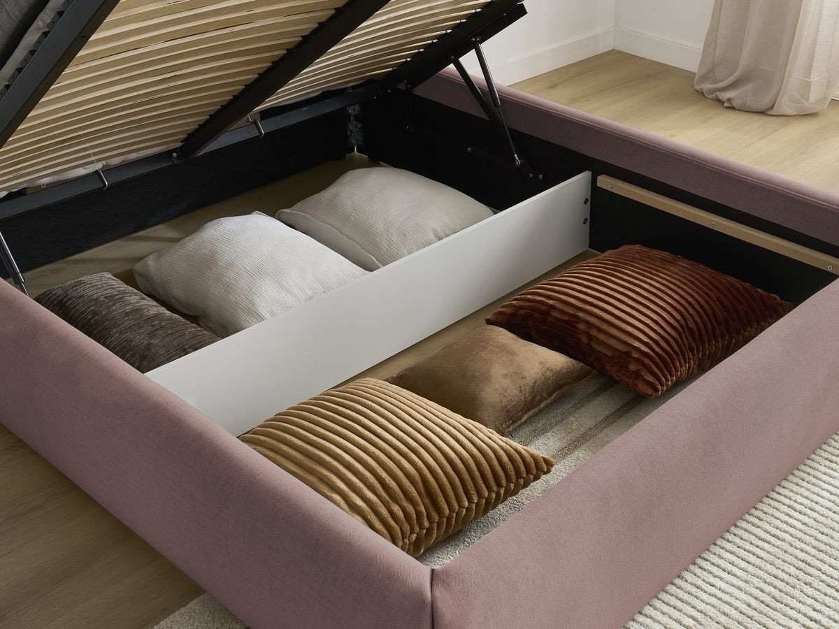 Sommier coffre INERA tissu lisse