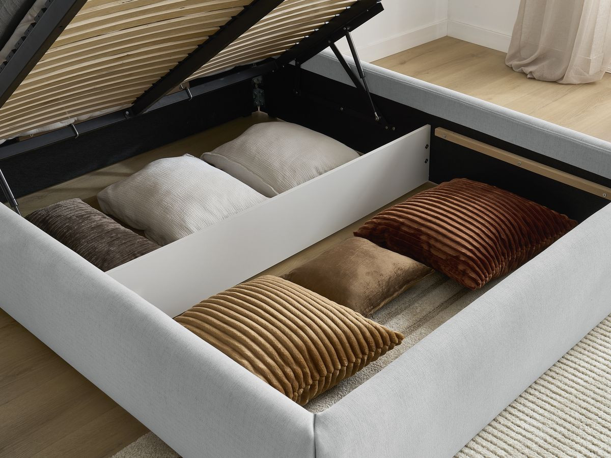 Sommier coffre INERA tissu lisse