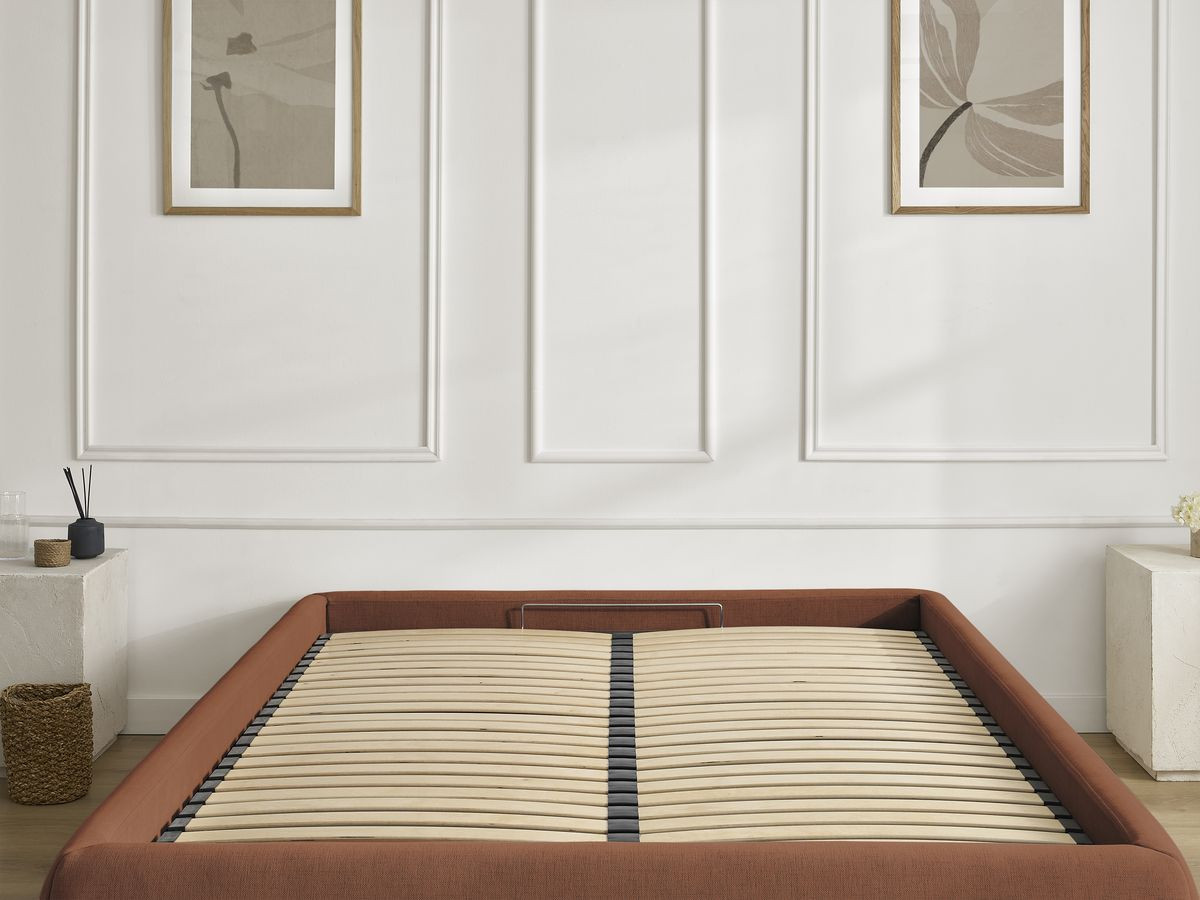 INERA gladde stoffen opbergboxspring