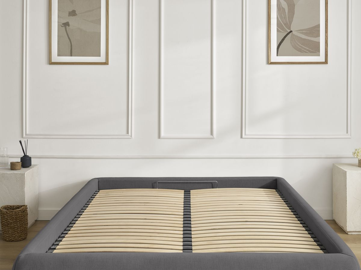 INERA gladde stoffen opbergboxspring