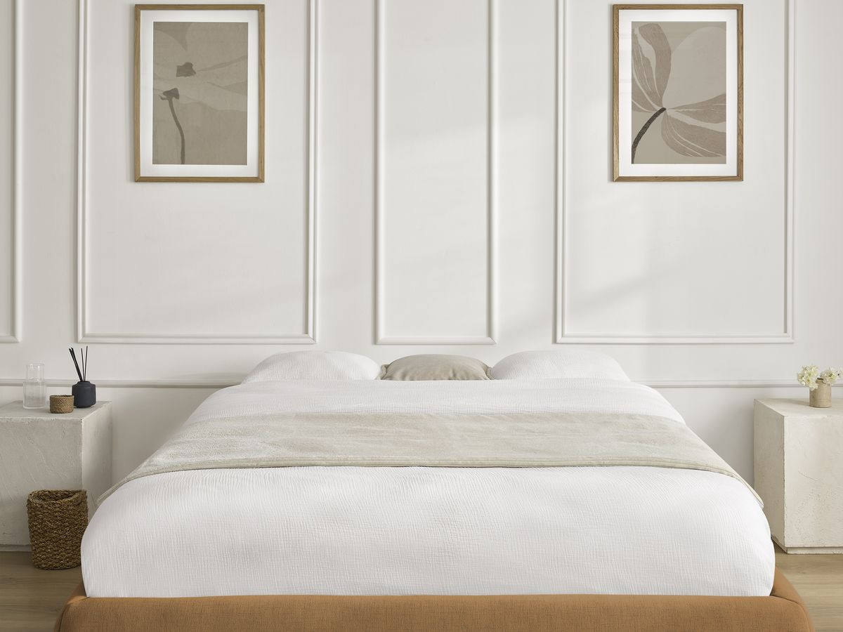 Sommier coffre INERA tissu lisse