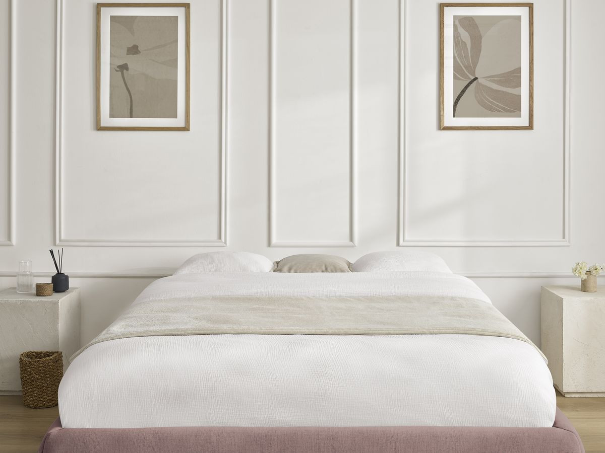 Sommier coffre INERA tissu lisse