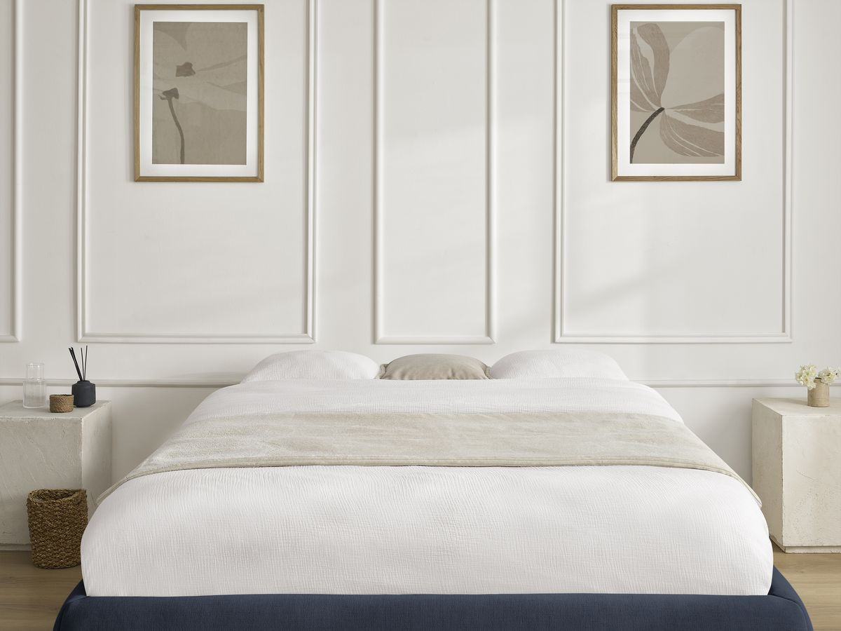 Sommier coffre INERA tissu lisse