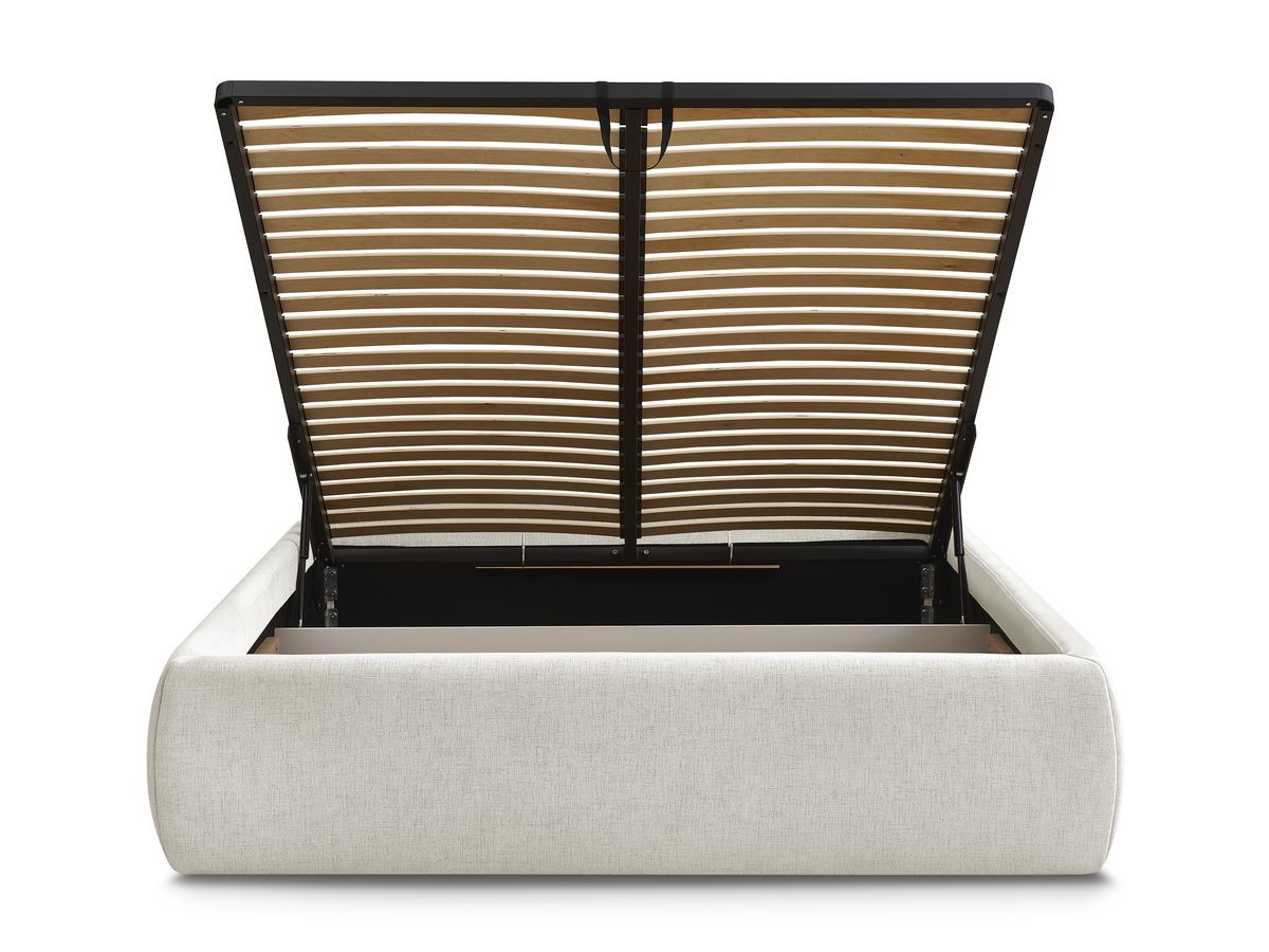 INERA gladde stoffen opbergboxspring