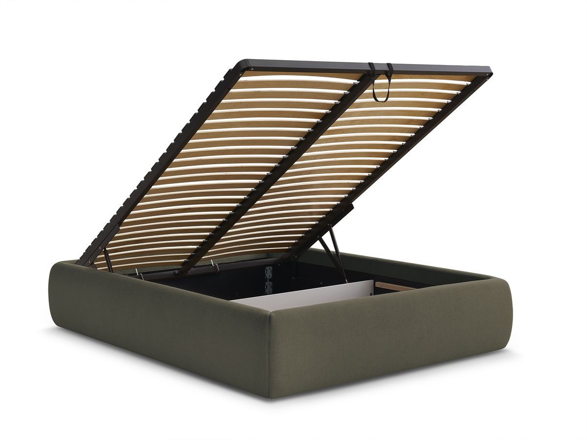 Sommier coffre INERA tissu lisse