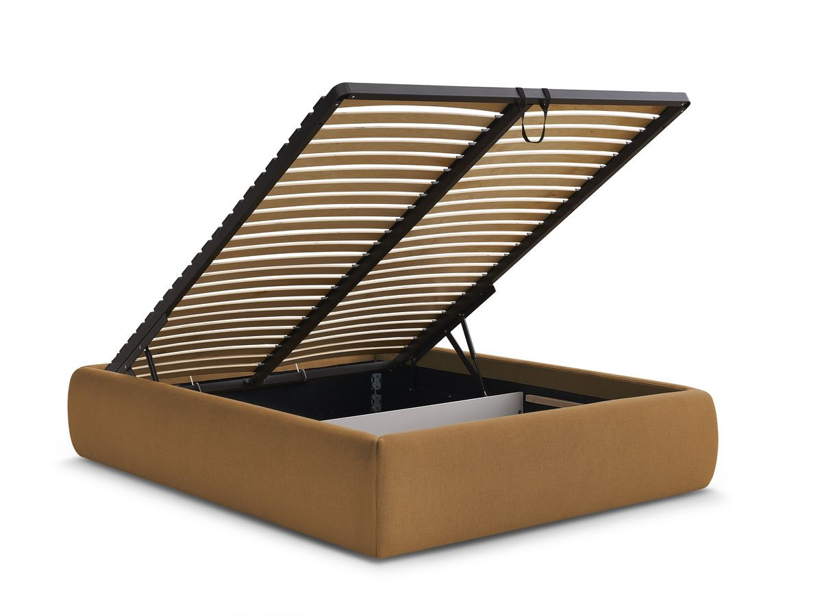 Sommier coffre INERA tissu lisse
