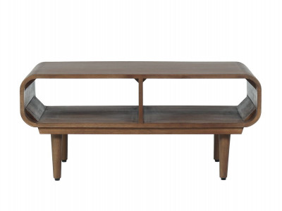 Table basse 90 cm BRUNE bois massif de manguier